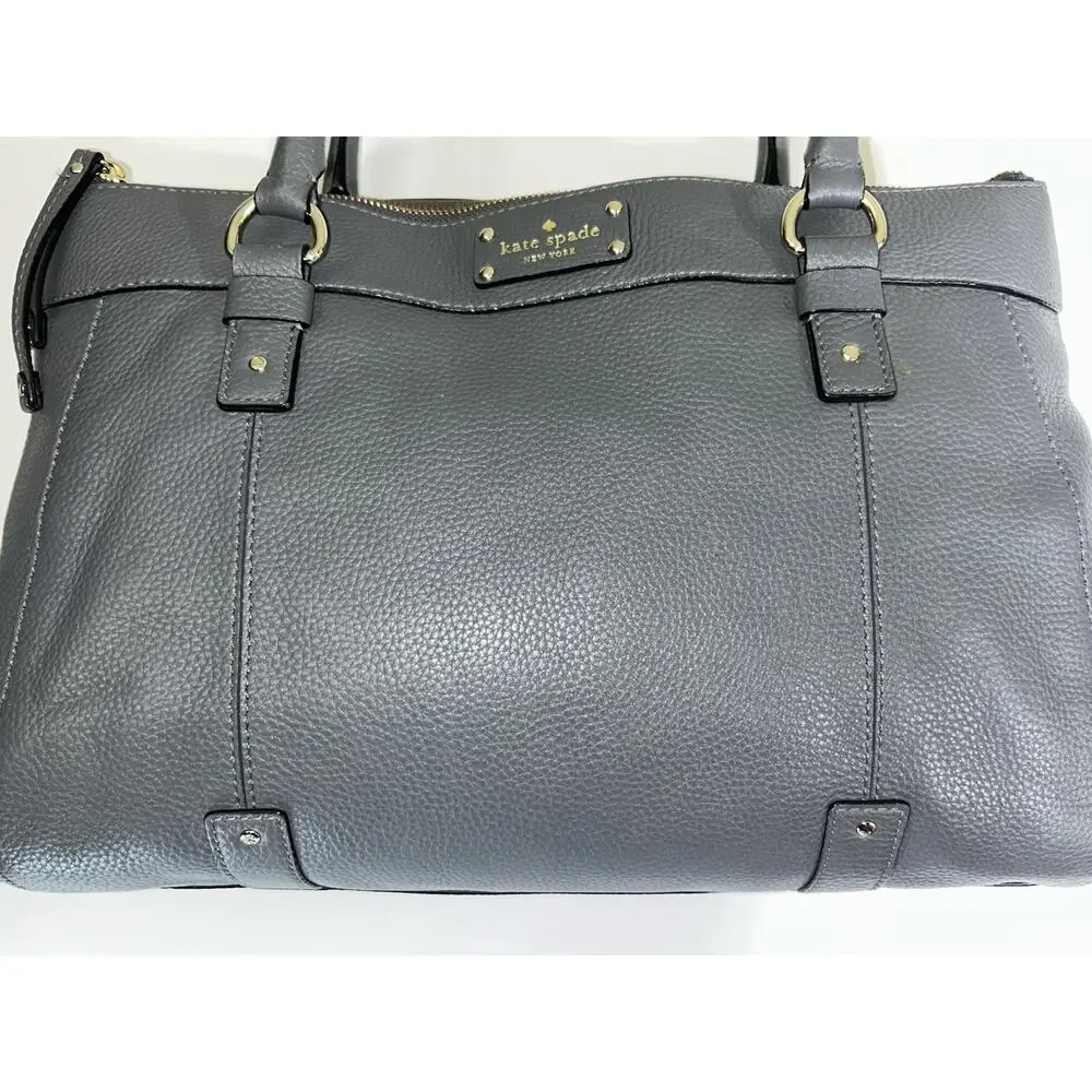 Kate Spade New York Berkshire Road Teegan Zip Gray Pebbled Leather 2016